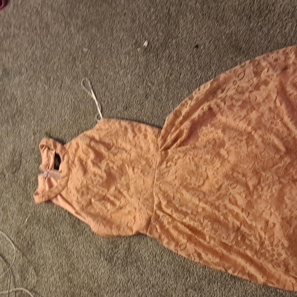 A pink prom dress